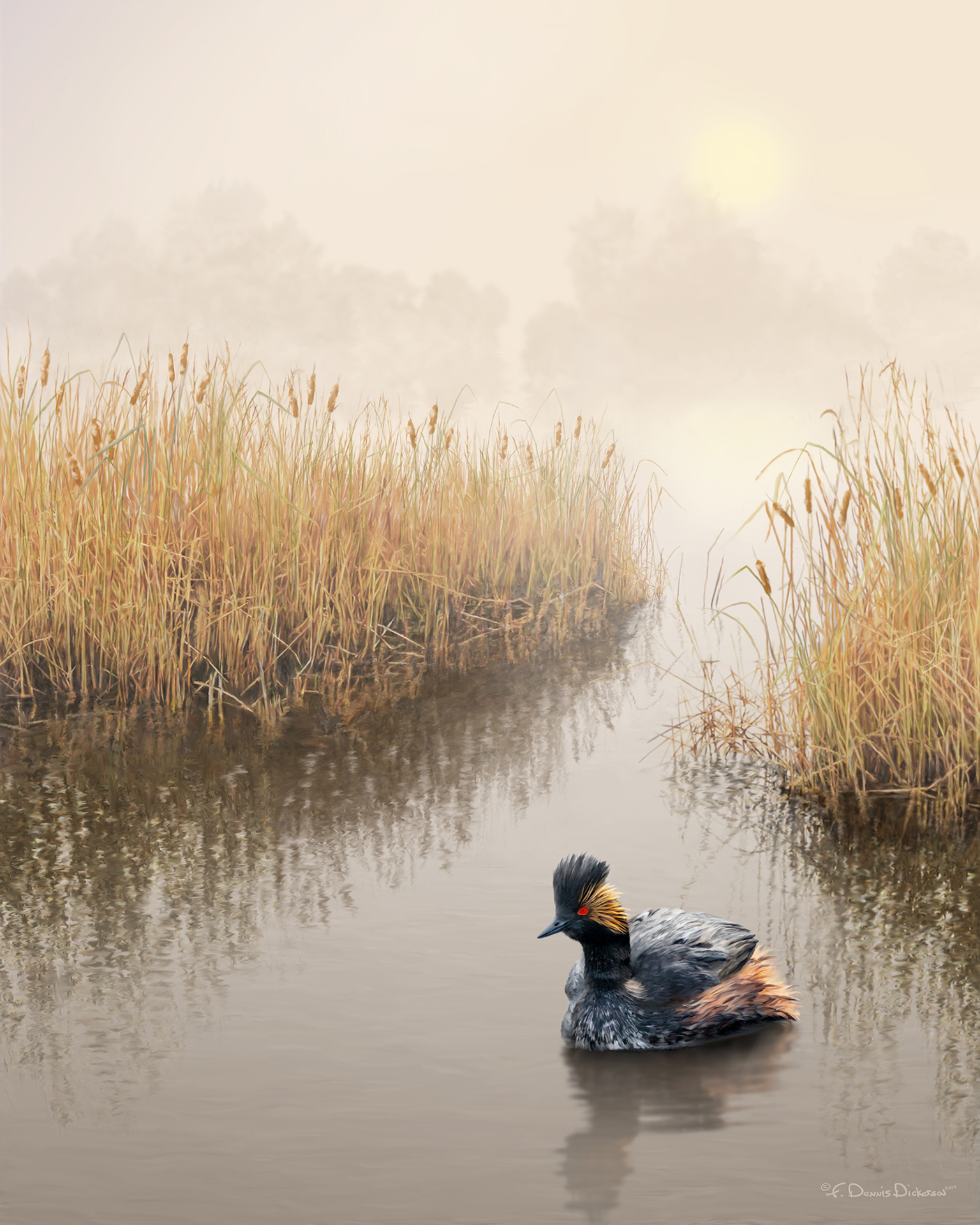 Painting of a cheetah